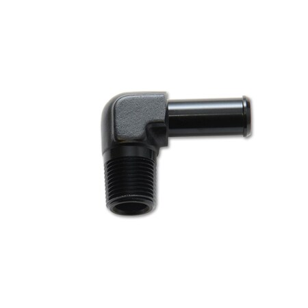 Vibrant 0.25 x 0.38 in. 90 deg Barb Straight Fitting, Aluminum V32-11231